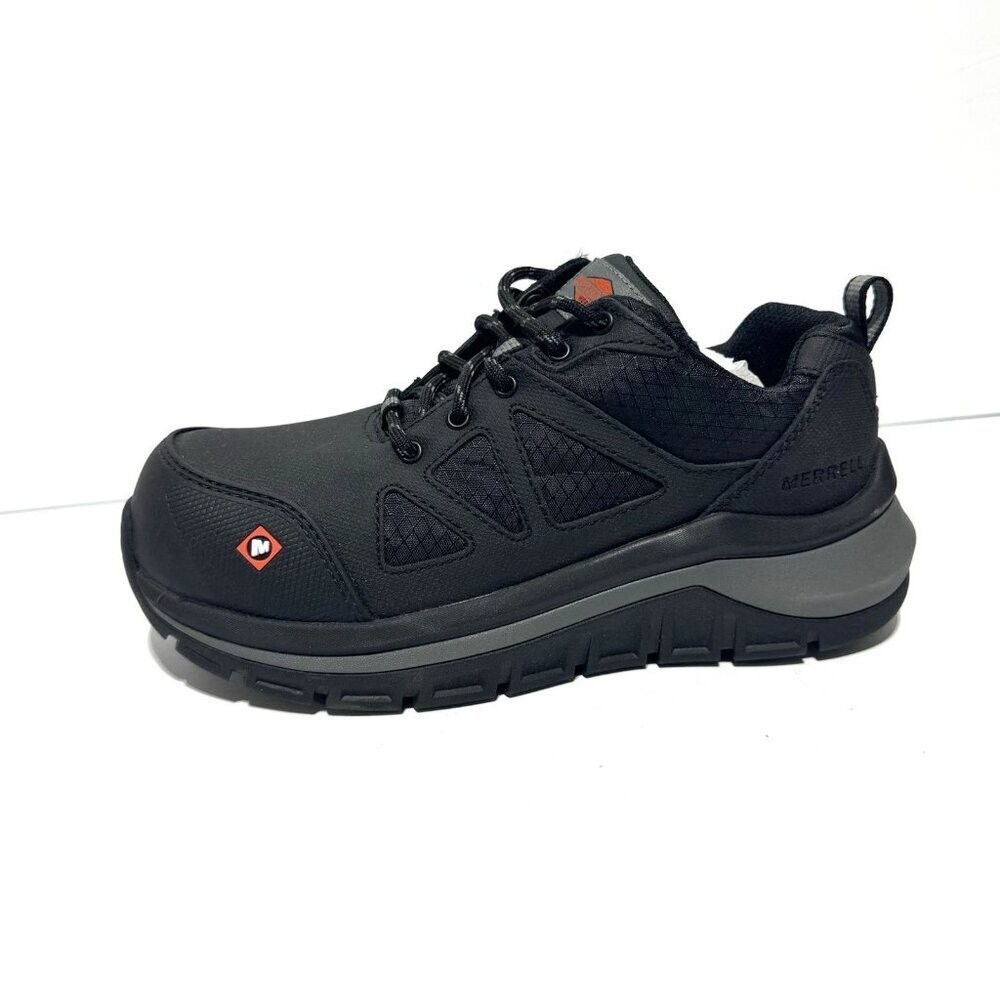 Merrell Men's Fullbench Speed CF Work Sneakers Black Size 4.5 M